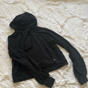 Alo cropped hooded sweatshirt